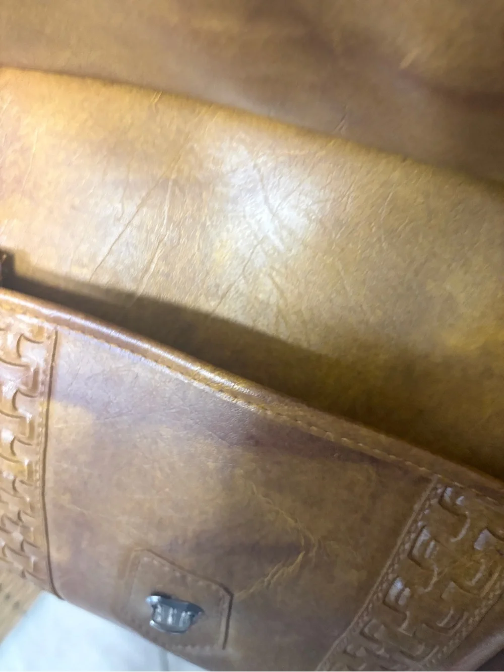 American tourister brown carry on bag